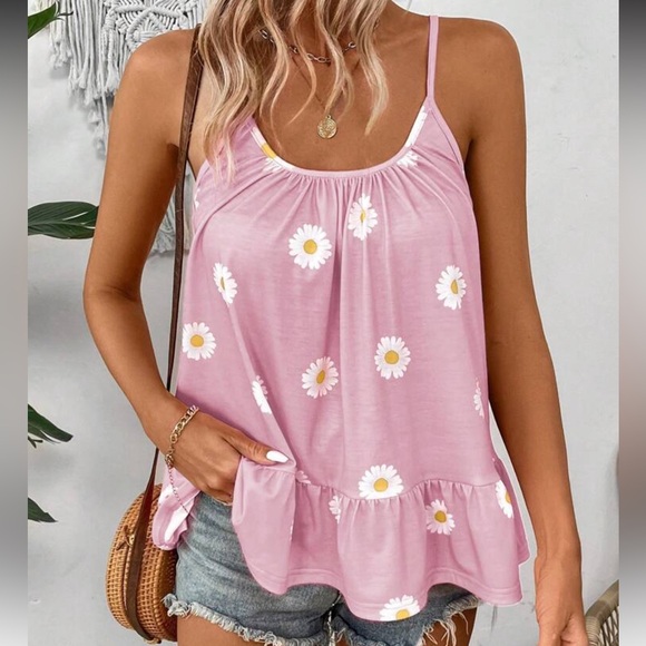 New Pink Floral Women's Top - Picture 4 of 4